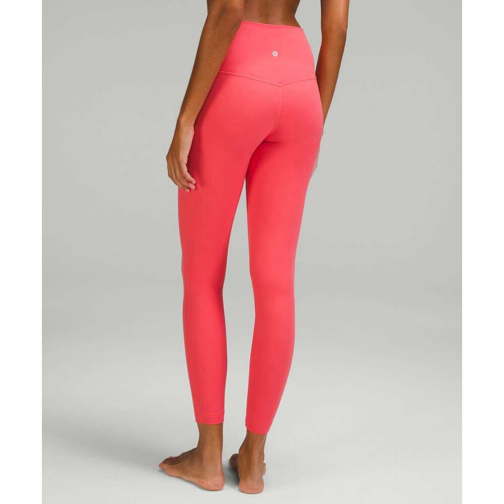 Lululemon Womens 8 Aligh High Rise Pant 28" Pink Pale Raspberry Ankle Leggings